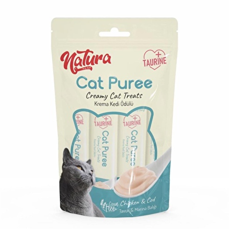 Natura Cat Pure Cod & Tavuklu Kedi Sıvı Ödül Maması 