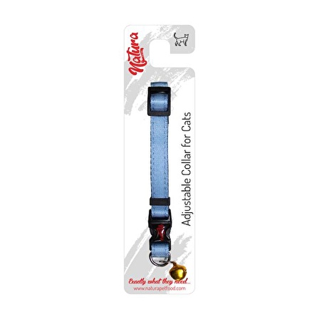 Natura Adult Cat Collar - Blue