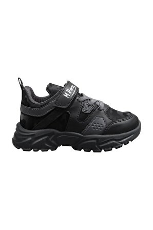 Çocuk Siyah-gri Spor Ayakkabı