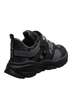 Çocuk Siyah-gri Spor Ayakkabı