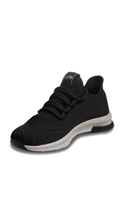 MP KnitStride Comfort Bağcıklı SİYAH Sneaker