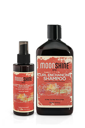 Moonshine Curl - Bukle Belirginleştirici Saç Bakım Seti
