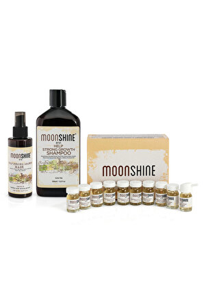 Moonshine Help Strong Growth - Güçlü Uzamaya Yardımcı Saç Bakım Seti