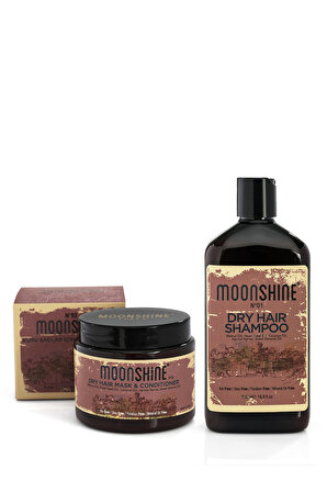 Moonshine Dry Hair - Kuru Saçlar İçin Nemlendirici Saç Bakım Seti