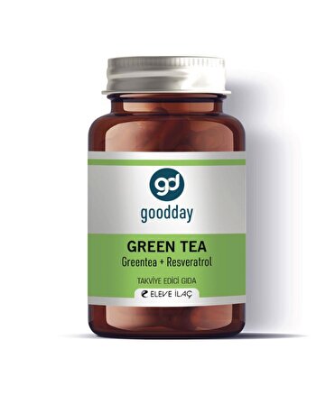 GOODDAY GREEN TEA + RESVERATROL 60 TABLET TAKVİYE EDİCİ GIDA
