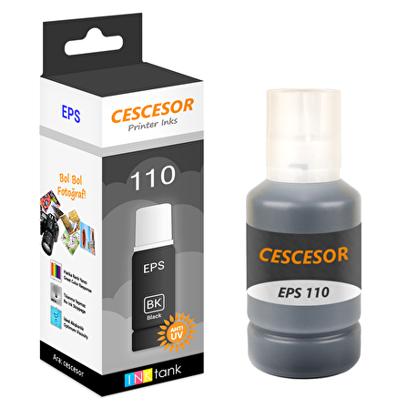 Epson 110 Siyah Muadil Mürekkep - 140 ml - CESCESOR