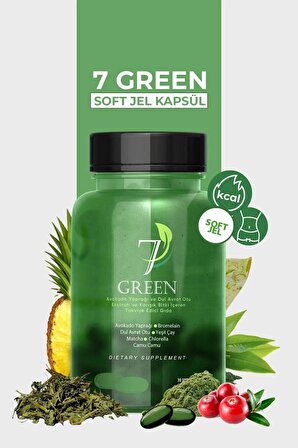 7 Green Avokado Yaprağı ve Dul Avrat Otu Ekstratı Içeren Detox Kapsülü