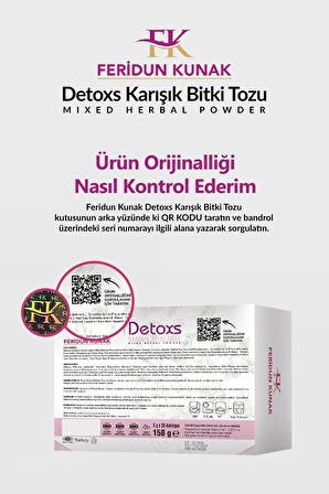 Feridun Kunak Detoxs Karışık Bitki Detoks Çayı 5gr X 30 Günlük