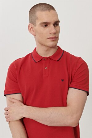Wrangler Polo T-Shirt, S, Kırmızı