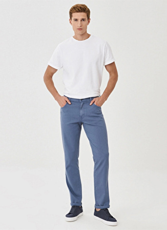 Wrangler Normal Bel Slim Fit Mavi Erkek Chino Pantolon Texas Slim Pantolon