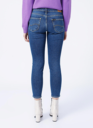 Lee Yüksek Bel Skinny Fit Mavi Kadın Denim Pantolon L626004400