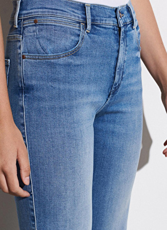 Straight Fit Yüksek Bel Düz Paça Esnek Jean Kot Pantolon