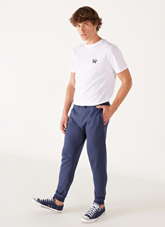 Wrangler Regular Fit İndigo Erkek Eşofman Altı W232400315 Jogger Sweatpant