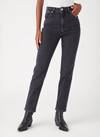 Wrangler Siyah Kadın Yüksek Belli Denim Pantolon W2HCMR471