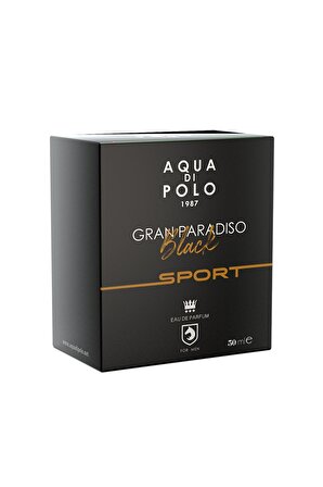 Aqua di Polo 1987 Gran Paradiso Black Sport EDP 50 ml Erkek Parfüm APCN000514