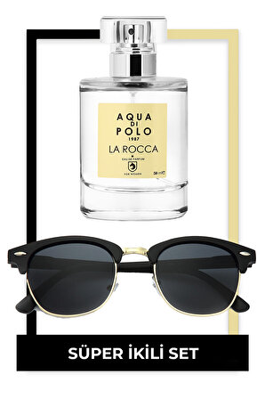 Aqua di Polo 1987 La Rocca EDP 50 ml Kadın Parfüm ve Kadın Güneş Gözlüğü Seti STCC011136