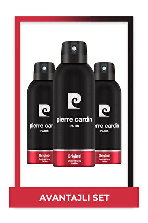 Pierre Cardin Original 150 ml ikili Erkek Deodorant Seti STCA000701