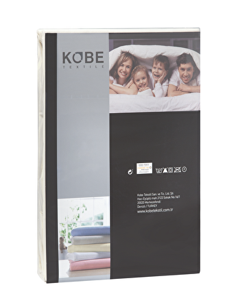 KOBEHOME ÖRME PENYE LASTİKLİ ÇARŞAF, TEK KİŞİLİK , %100 PAMUK, 130 GR/M²