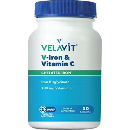 Velavit V Iron Vitamin C 30 Tablet