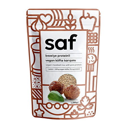 Saf Bezelye Proteinli Vegan Köfte Karışımı 200 Gr - AROMASIZ