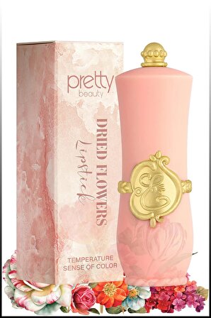 Pretty Beauty Drıed Flowers Lipstick ve Renk Değiştiren Çiçek Kokulu Sihirli Ruj