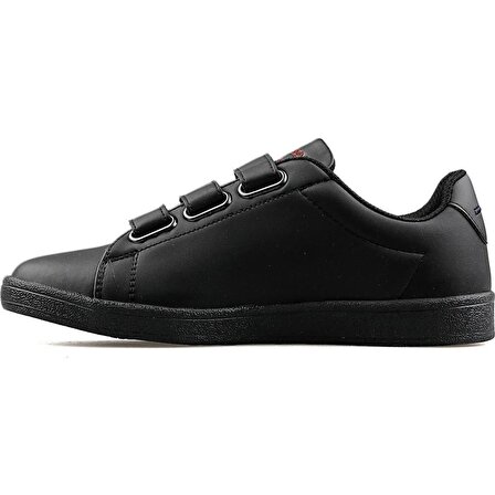 U.S Polo Assn. Sınger Siyah Cırtlı Erkek-Kız Çocuk Sneaker Spor Ayakkabı