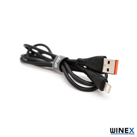 Global CA30 USB to Lightning Hızlı Data ve Şarj Kablosu 2.4A Siyah WNE0042