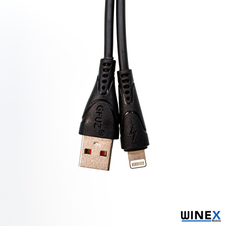 Global CA30 USB to Lightning Hızlı Data ve Şarj Kablosu 2.4A Siyah WNE0042