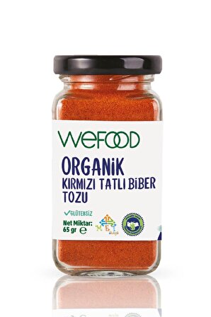 Organik Tatlı Kırmızı Toz Biber (65 gr) - Wefood