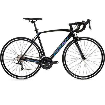 Bisan RX 9500 700 20.5 52  Kaliper Yol Bisikleti Parlak Siyah Mor Yeşil