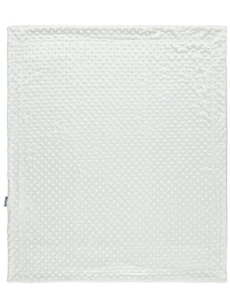 Miniworld Polyester Kabartmalı 79x96 cm Bebek Battaniyesi Ekru