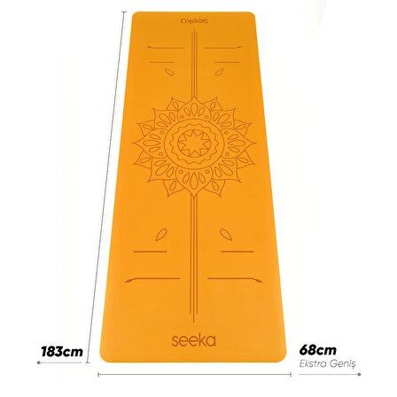 Seeka Yoga Pro Serisi Sun Yoga Matı - Turuncu