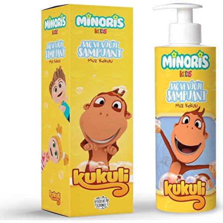Minoris Kids Kukuli Saç ve Vücut Şampuanı 220 ml