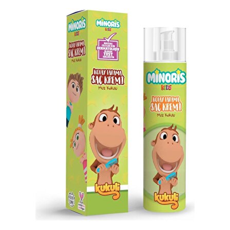 Minoris Kids Kukuli Kolay Tarama Saç Kremi 210 ml
