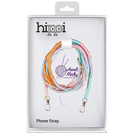 Hippi Lilac El Örgüsü Telefon Ve Çanta Askısı