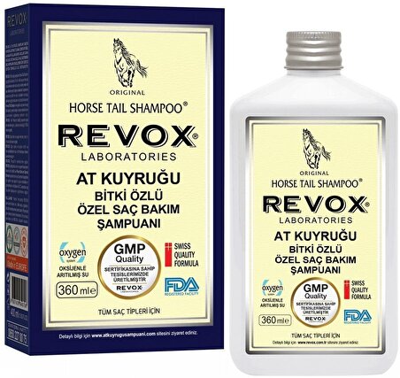 Revox Tüm Saçlar İçin Dökülme Karşıtı At Kuyruğu Özlü Şampuan 360 ml