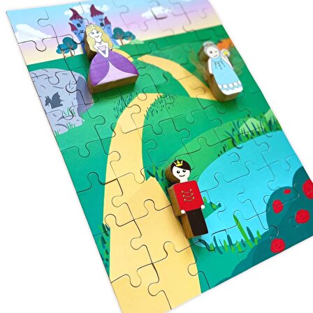 Alice & Grace Imaginory 3+ Yaş Büyük Boy Puzzle 48 Parça - 3 Figür