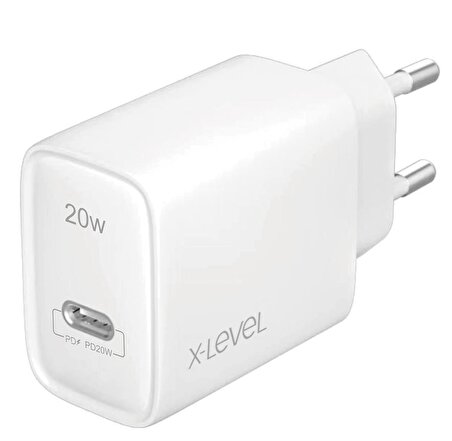 X-Level USB 20 Watt Hızlı Şarj Aleti Beyaz