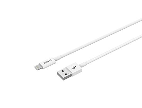 X-Start USB-A to Lightning Tüm iPhone Modelleriyle Uyumlu 1.2 Mtr Hızlı Şarj Ve Data Kablosu Xlevel