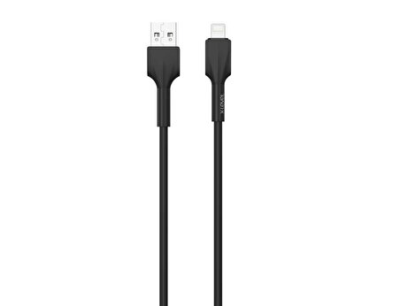 X-Move USB-A to Lightning Tüm iPhonelarla Uyumlu 1.2 Metre Hızlı Şarj Ve Data Kablosu Siyah Xlevel