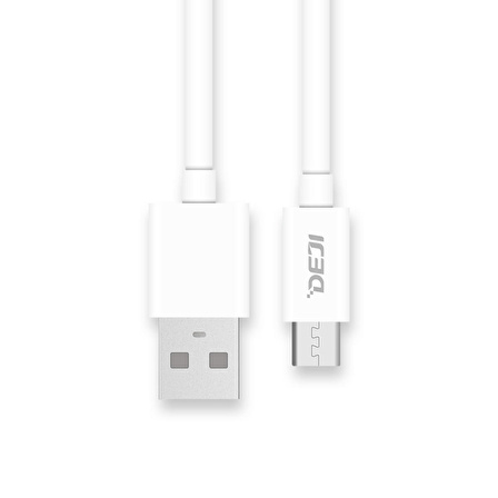 Deji Samsung Micro USB Şarj ve Data Kablosu Beyaz 1.2M