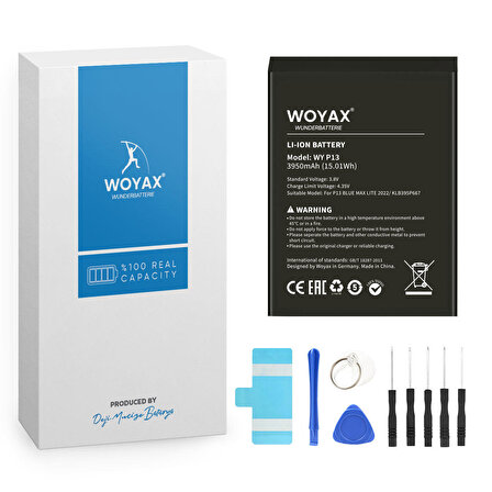 Woyax by Deji Reeder P13 Blue Max Lite 2022 / P13 Blue Max (128GB) 2022 / P13 Blue Max Pro Lite 2022 Batarya