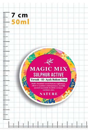 Magic Mix Active Sulphur Güçlendirici Ve Besleyici Tırnak Yağı 50 ml