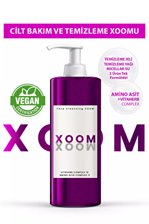 PROCSIN Xoom 3 in 1 (Temizleme Yağı + Temizleme Jeli + Micellar Su) Bakım ve Temizleme Xoomu 150 ML