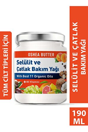 Herbal Science Oshea Butter Selülit ve Çatlak Yağı 190 ml