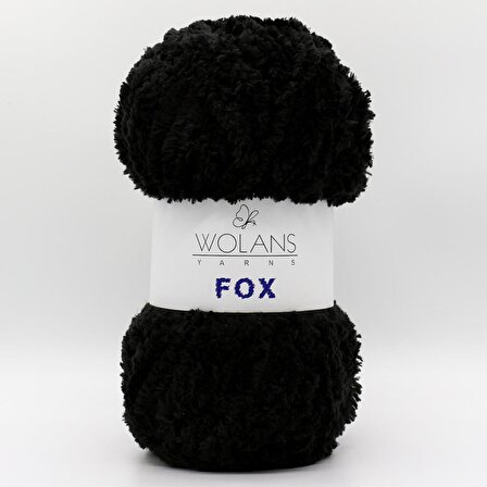 Wolans Fox El Örgü İpliği - 110-10 Siyah