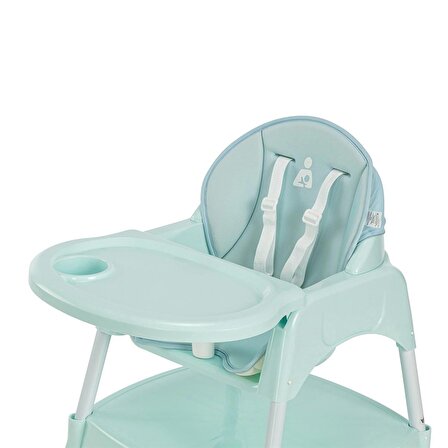 Wellgro Pretty 3in1 Çalışma Masalı Mama Sandalyesi, Mint