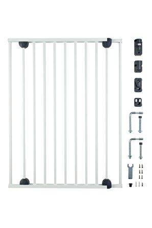 Wellgro 62-102 cm Metal Uzayan Güvenlik Kapısı Beyaz