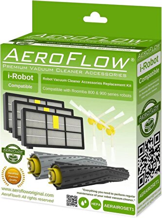 AeroFlow iRobot Roomba 800 & 900 Serisi Uyumlu Aksesuar Seti