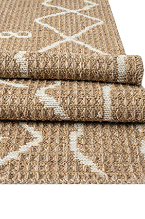 Caretta Kraft 4125 Jüt Tabanlı Modern Örme Kilim